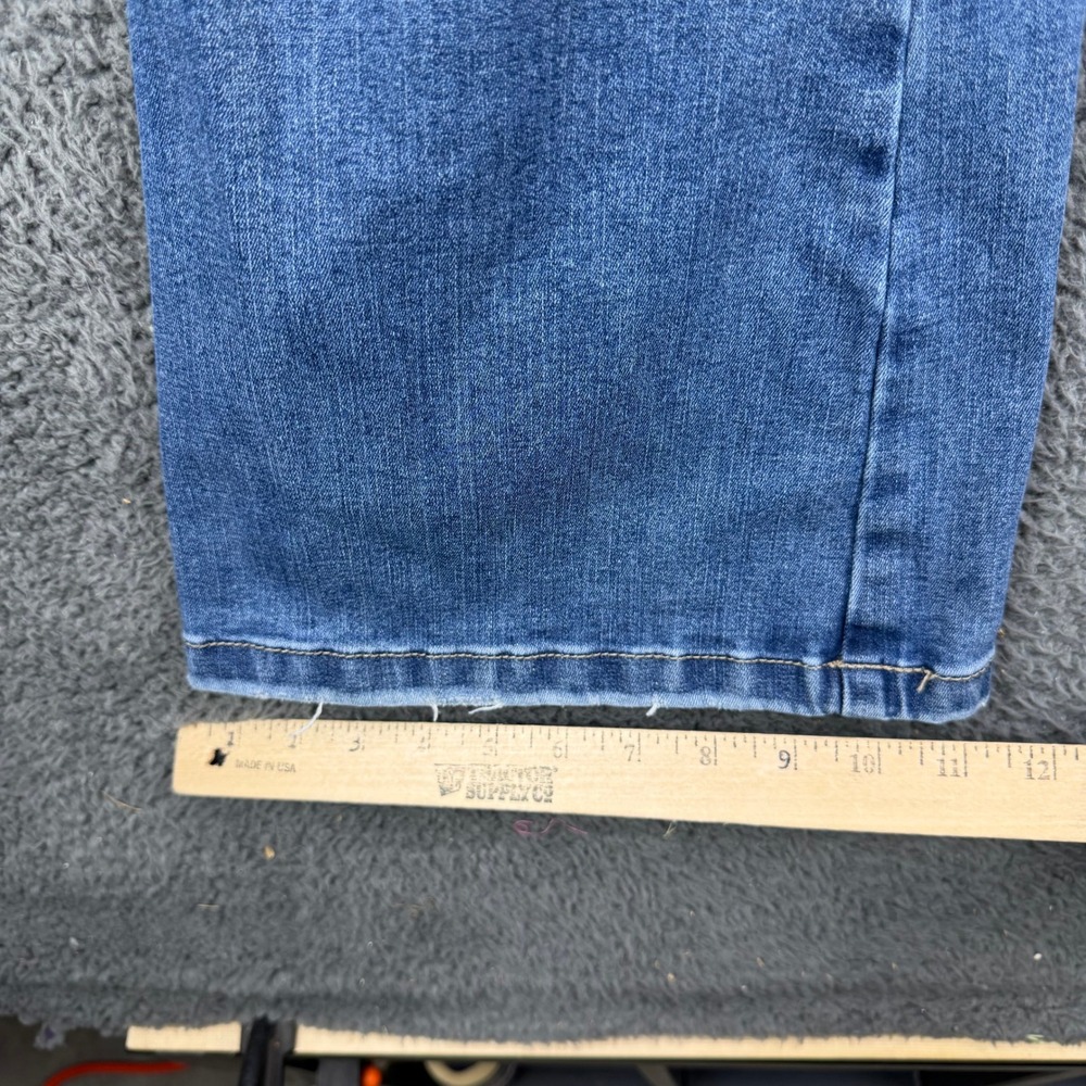 Wrangler Womens High Rise Flare Leg Blue Denim Jeans 112359281 Size 27x32 - Picture 6 of 8